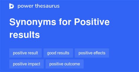 good results synonyms|GOOD RESULTS in Thesaurus: 100+ S.